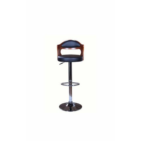 BG Contemporary Design Wooden and Leather Bar stool