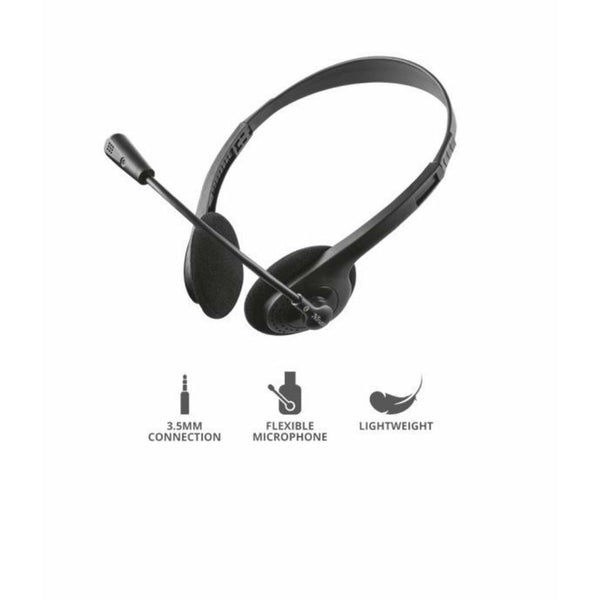 Trust 2 in 1 Chat Headset Pack-Includes Exis Stylish VGA Webcam