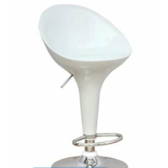 High Back Glossy Barstool. Available in Black or White