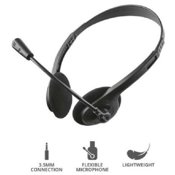 Chat-on ear Headset with adjustable microphone and VGA Webcam