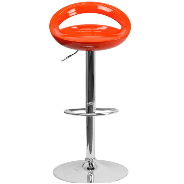 Cut Out Bar Stool Glossy (Available in Black, Orange and White)