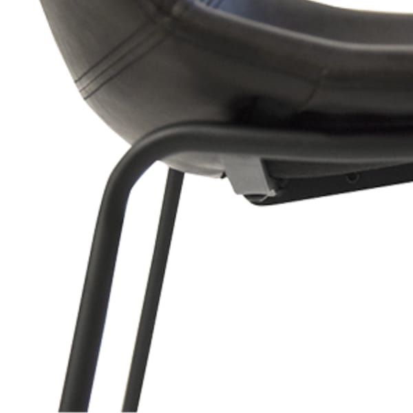 Kepa Faux Leather Barstool - Available in Black or Brown